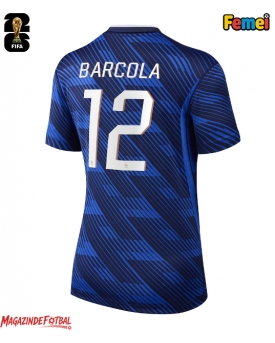 Franța Bradley Barcola #12 Echipament de Fotbal Replică Mondial 2026 Femei Acasa